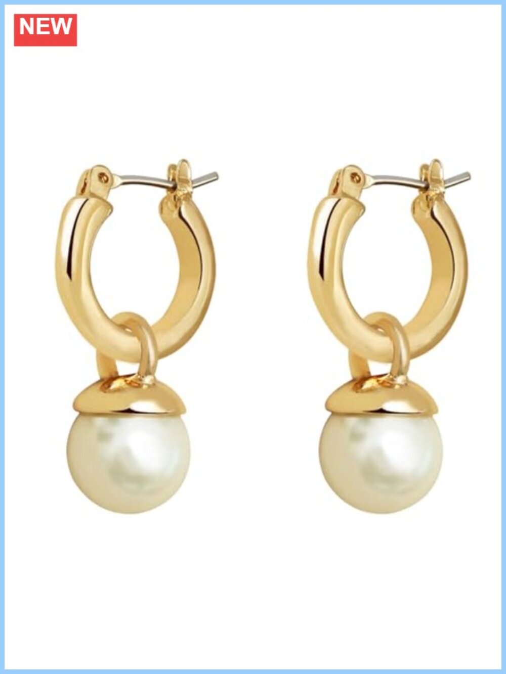 Chunky Gold Hoop Earrings 14k Gold Plated Hypoallergenic